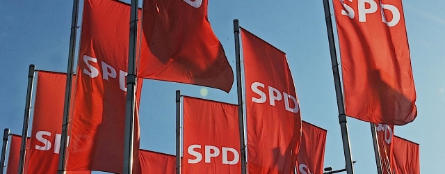 SPD-Beflaggung