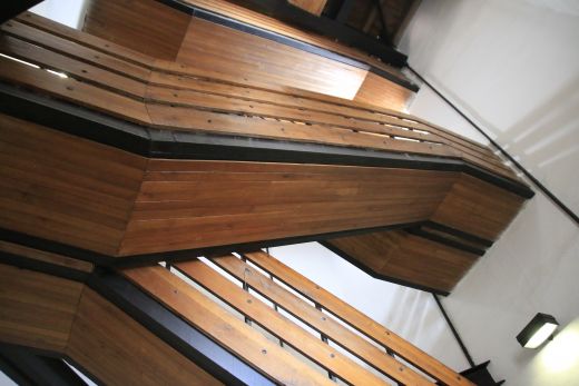 Aufstieg am Rathausturm